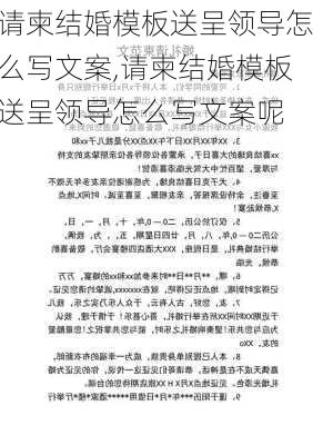 请柬结婚模板送呈领导怎么写文案,请柬结婚模板送呈领导怎么写文案呢