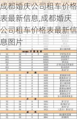 成都婚庆公司租车价格表最新信息,成都婚庆公司租车价格表最新信息图片