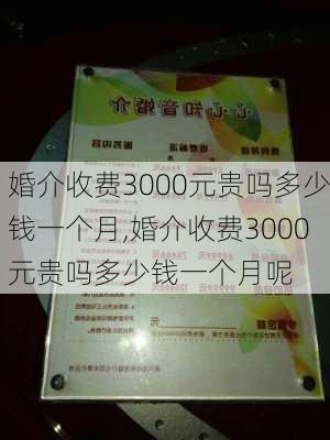 婚介收费3000元贵吗多少钱一个月,婚介收费3000元贵吗多少钱一个月呢