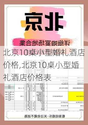 北京10桌小型婚礼酒店价格,北京10桌小型婚礼酒店价格表