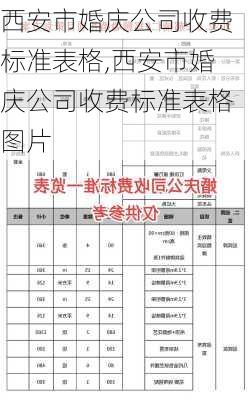 西安市婚庆公司收费标准表格,西安市婚庆公司收费标准表格图片