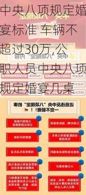 中央八项规定婚宴标准 车辆不超过30万,公职人员中央八项规定婚宴几桌