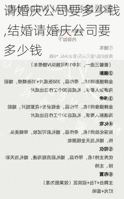 请婚庆公司要多少钱,结婚请婚庆公司要多少钱